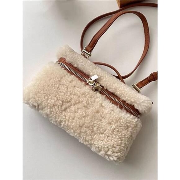 Lamb Wool Crossbody Bag - Picture 4 of 5